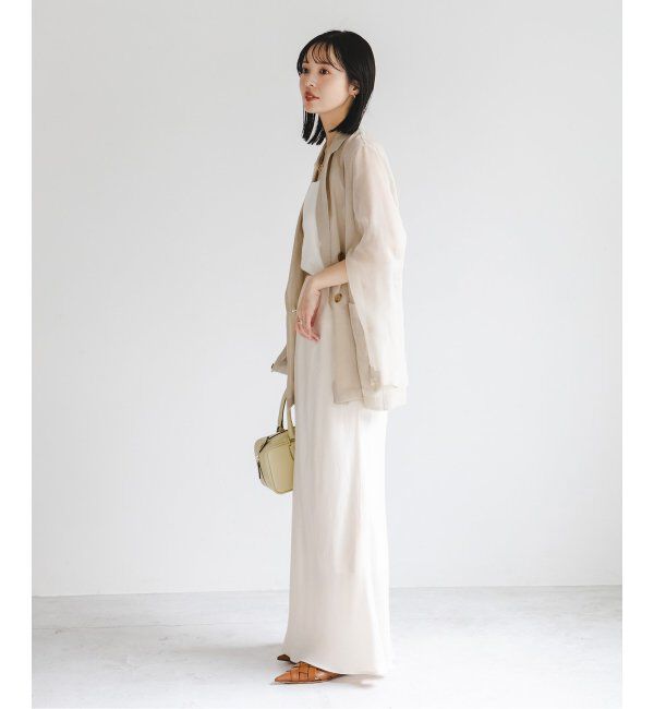 NOBLE「《追加》ソフトオーガンジーシアージャケット 2」|テーラードジャケット|