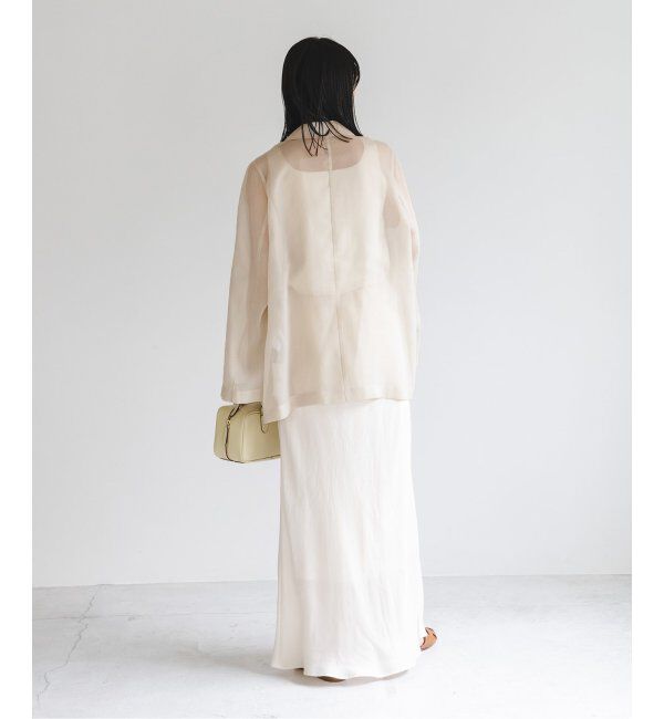 NOBLE「《追加》ソフトオーガンジーシアージャケット 2」|テーラードジャケット|