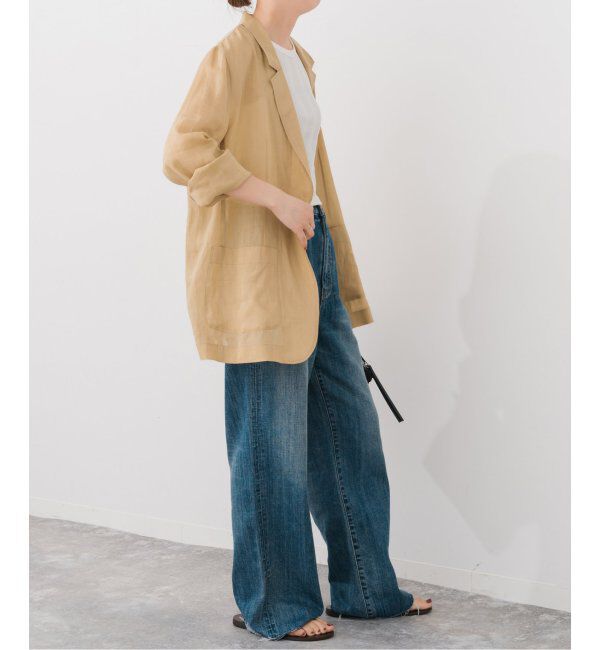 Spick and Span「ラミーミックスシアージャケット」|テーラードジャケット|