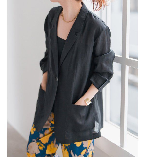 Spick and Span「ラミーミックスシアージャケット」|テーラードジャケット|