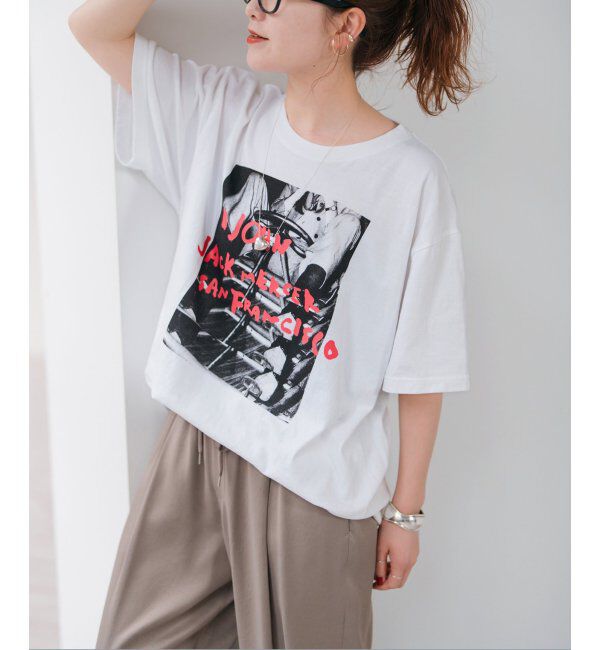 Spick and Span「J.J.Mercer / ジェイジェイマーサー Photo Tsh」|Tシャツ・カットソー|ホワイト