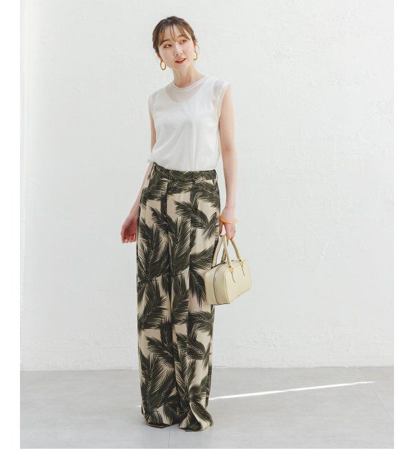 NOBLE「《追加2》シアースキニーノースリーブトップス」|Tシャツ・カットソー|