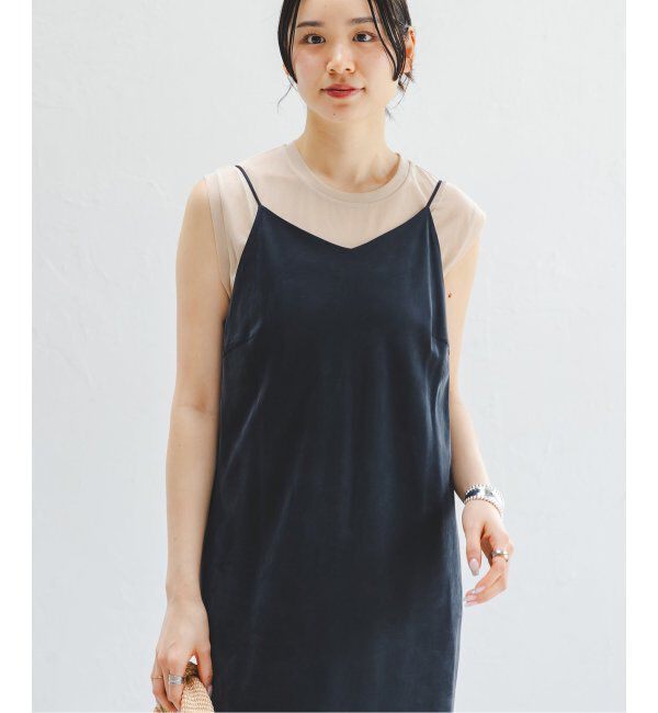 NOBLE「《追加2》シアースキニーノースリーブトップス」|Tシャツ・カットソー|