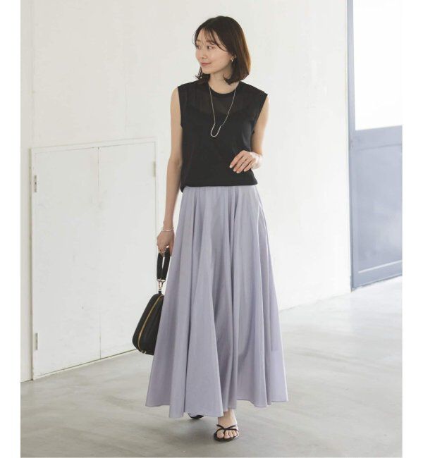 NOBLE「《追加2》シアースキニーノースリーブトップス」|Tシャツ・カットソー|