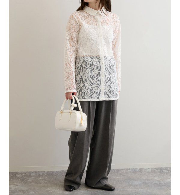 U by SPICK&SPAN「《追加》2WAYトロタックイージーワイド」|スラックス|