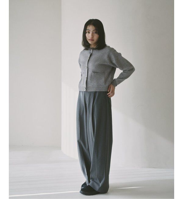 U by SPICK&SPAN「《追加》2WAYトロタックイージーワイド」|スラックス|