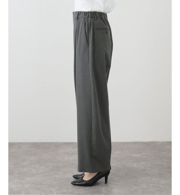 U by SPICK&SPAN「《追加》2WAYトロタックイージーワイド」|スラックス|