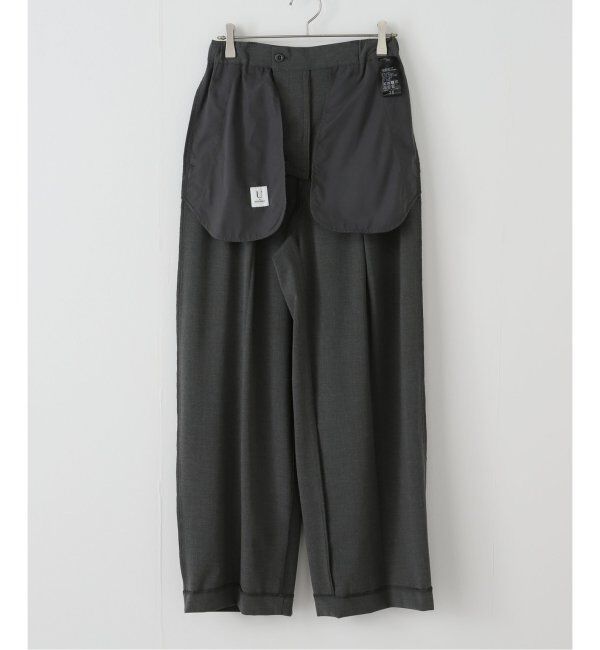 U by SPICK&SPAN「《追加》2WAYトロタックイージーワイド」|スラックス|