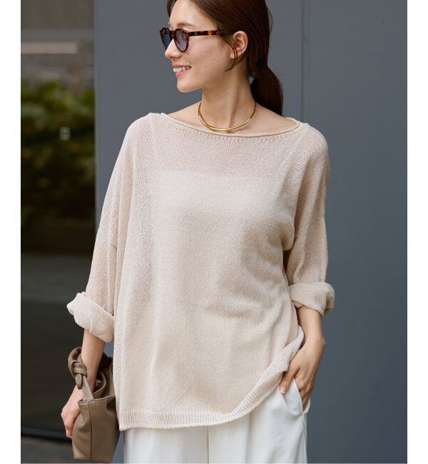 FRAMeWORK「≪新色追加≫ウォッシャブルニュアンスワイドプルオーバー2」|ニット・セーター|ナチュラル