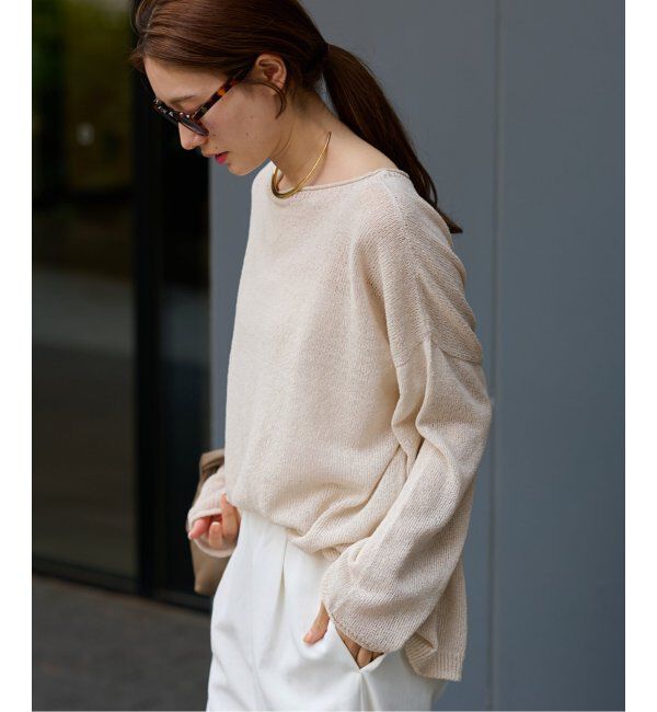 FRAMeWORK「≪新色追加≫ウォッシャブルニュアンスワイドプルオーバー2」|ニット・セーター|