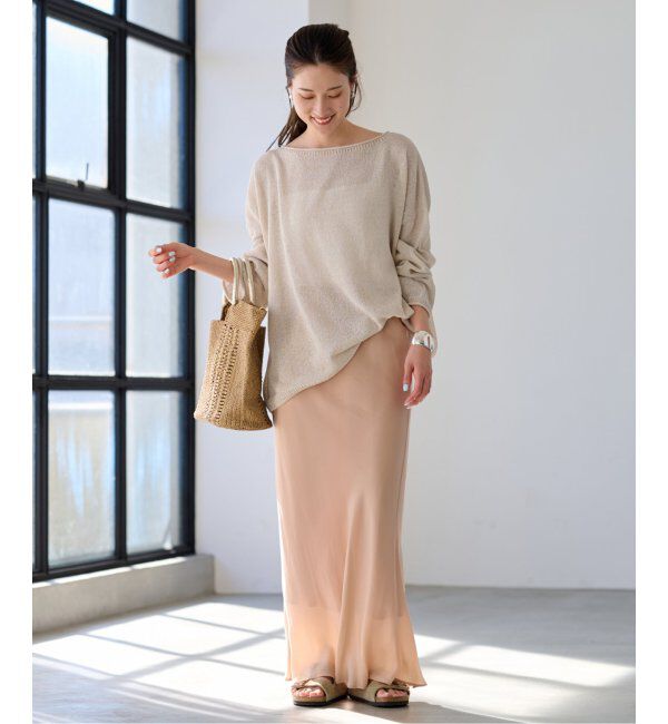 FRAMeWORK「≪新色追加≫ウォッシャブルニュアンスワイドプルオーバー2」|ニット・セーター|