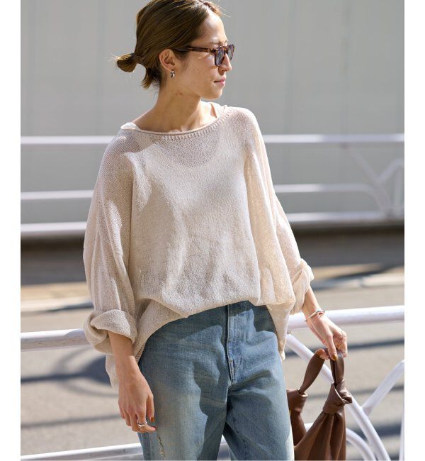 FRAMeWORK「≪新色追加≫ウォッシャブルニュアンスワイドプルオーバー2」|ニット・セーター|