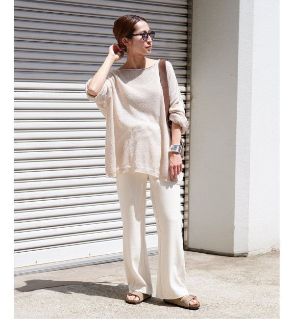 FRAMeWORK「≪新色追加≫ウォッシャブルニュアンスワイドプルオーバー2」|ニット・セーター|