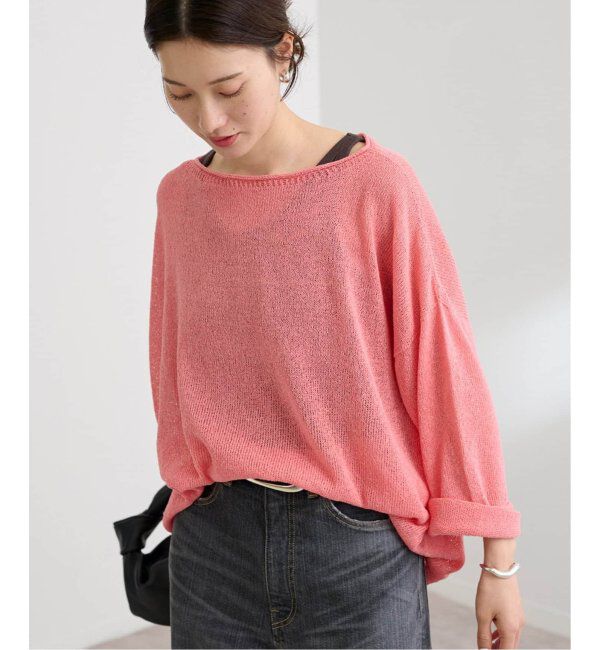 FRAMeWORK「≪新色追加≫ウォッシャブルニュアンスワイドプルオーバー2」|ニット・セーター|ピンク