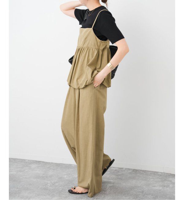 Spick and Span「ギャザーキャミソールセットパンツ」|スラックス|