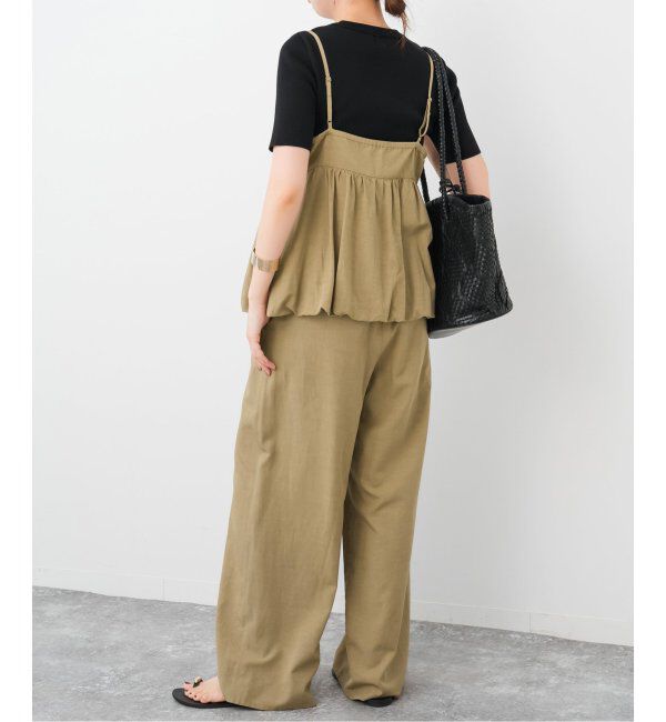 Spick and Span「ギャザーキャミソールセットパンツ」|スラックス|