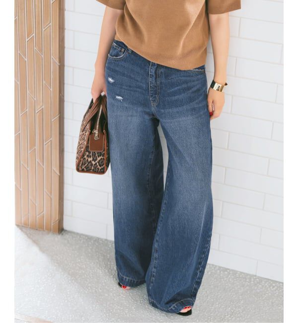 Spick and Span「《追加2》5 1/2 BAGGY DENIM」|デニム|