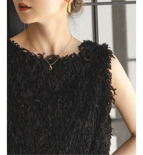 NOBLE「《追加》【洗える】フェザーヤーンタンクトッププルオーバー」|シャツ・ブラウス|