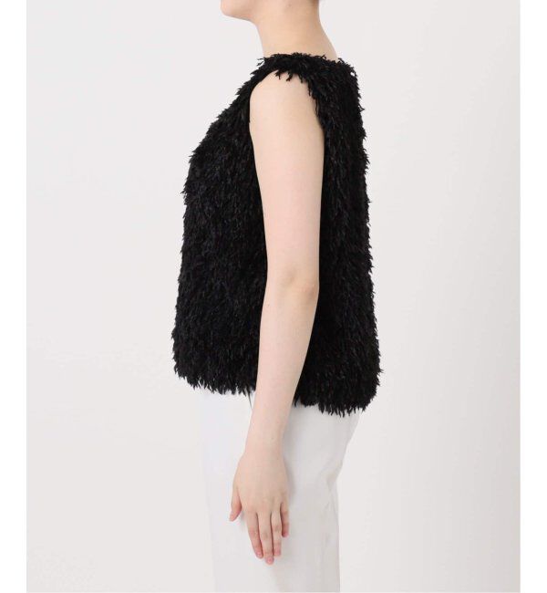 NOBLE「《追加》【洗える】フェザーヤーンタンクトッププルオーバー」|シャツ・ブラウス|