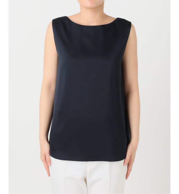 NOBLE「【洗える】ルナサテンレイヤードブラウス」|シャツ・ブラウス|