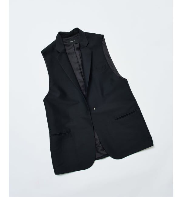 HARDY NOIR「《追加》TW二重織オーバーサイズベスト」|その他|ブラック