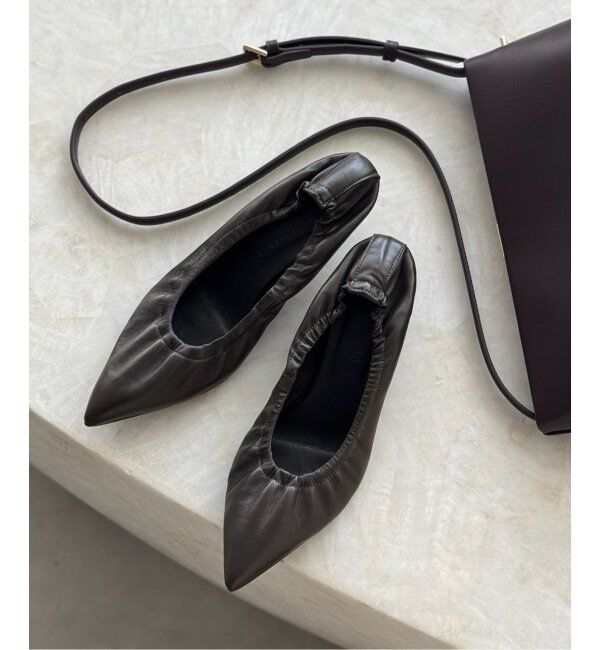 NOBLE「CORSOROMA9/コルソローマ ノーヴェ ギャザーヒールシューズ」|パンプス|