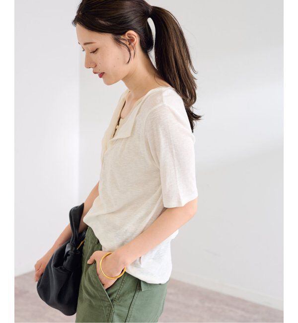 FRAMeWORK「スラブシアーテレコヘンリーS/S-Tee」|Tシャツ・カットソー|