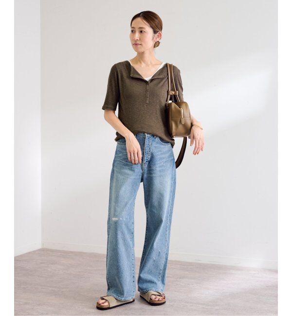 FRAMeWORK「スラブシアーテレコヘンリーS/S-Tee」|Tシャツ・カットソー|