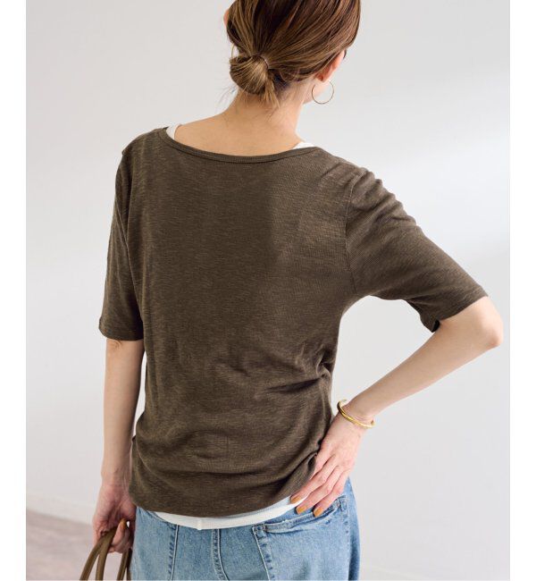 FRAMeWORK「スラブシアーテレコヘンリーS/S-Tee」|Tシャツ・カットソー|