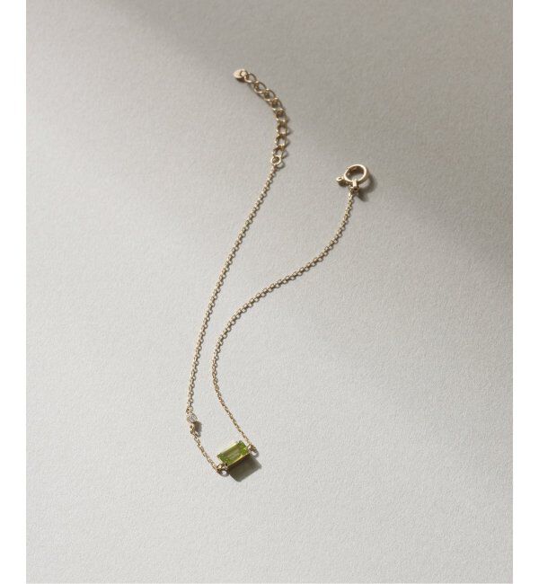 Lilas by Spick&Span「《WEB限定》ペリドット*ダイヤブレスレット K10」|ブレスレット・バングル|ゴールド