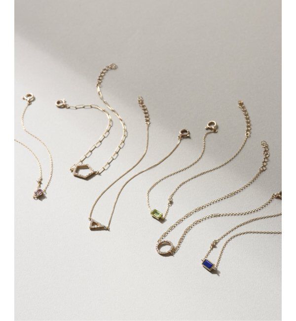 Lilas by Spick&Span「《WEB限定》ペリドット*ダイヤブレスレット K10」|ブレスレット・バングル|