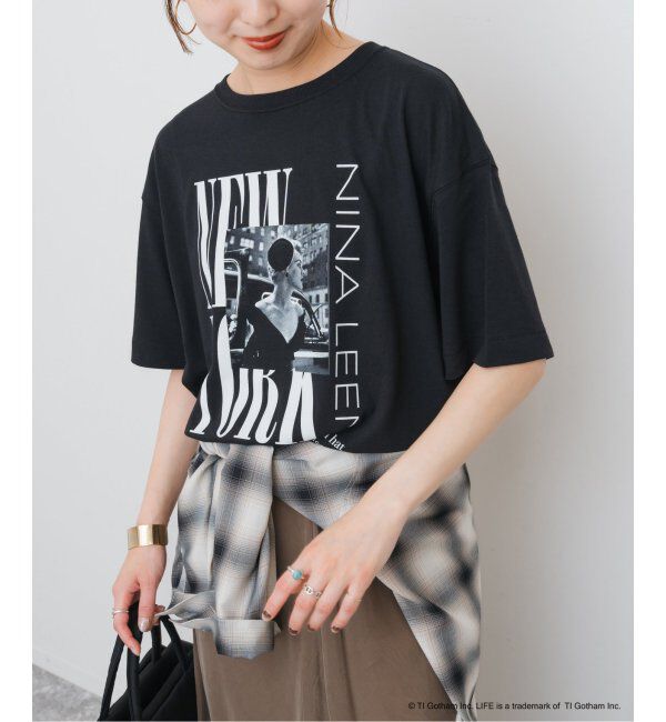 Spick and Span「GOOD ROCK SPEED / グッドロックスピード 別注LIFE PC Tシャツ」|Tシャツ・カットソー|ブラック