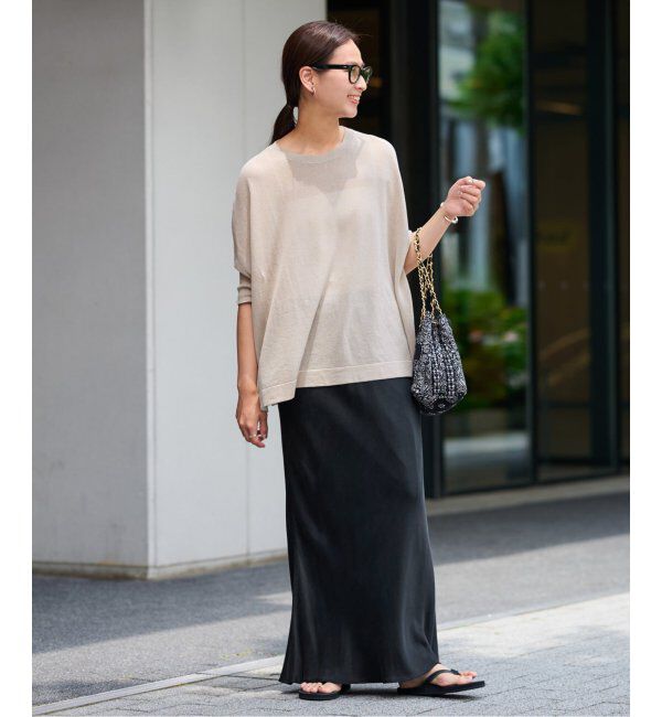 FRAMeWORK「≪追加≫ペーパーミックスポンチョニット 2」|ニット・セーター|