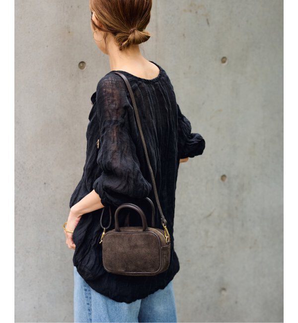 FRAMeWORK「AULENTTI/オウレンティ MINI BOX スウェードshoulderバック」|ショルダー・メッセンジャー|
