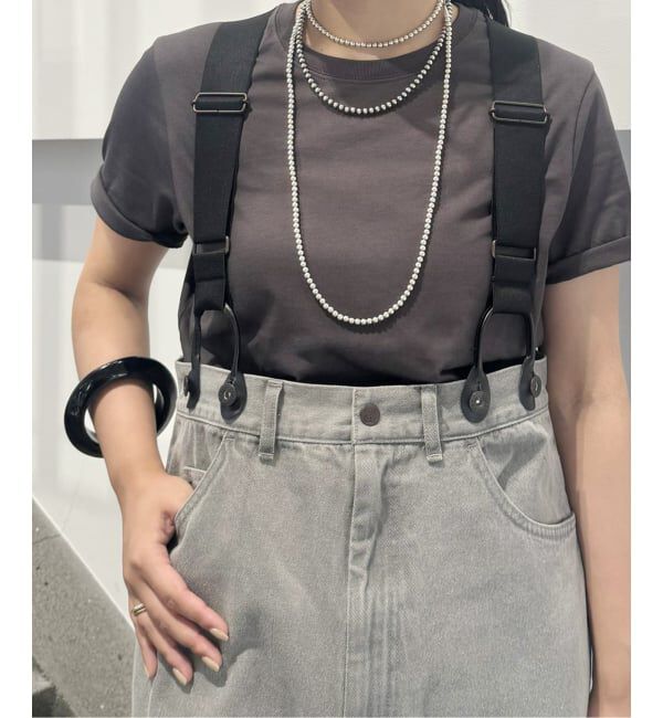 FRAMeWORK「PAYDAY /ペイデイ サスペンダー付きペイント加工デニム」|デニム|