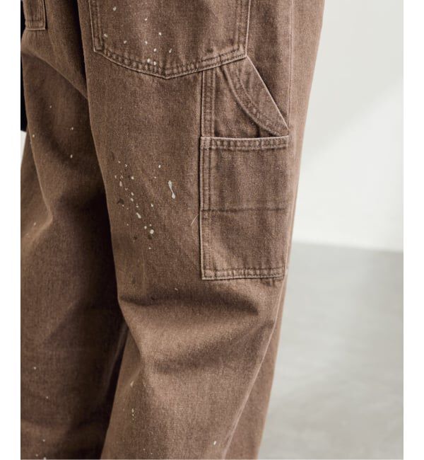 FRAMeWORK「PAYDAY /ペイデイ サスペンダー付きペイント加工デニム」|デニム|