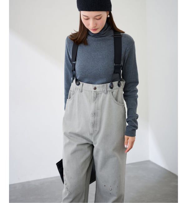 FRAMeWORK「PAYDAY /ペイデイ サスペンダー付きペイント加工デニム」|デニム|