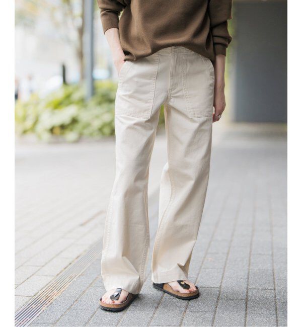 Spick and Span「《追加》ルーズベイカーパンツ」|カーゴ|ナチュラル
