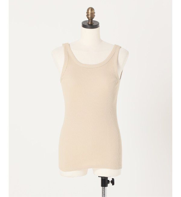 Spick and Span「《追加2》甘撚テレコアメスリタンク」|タンクトップ|