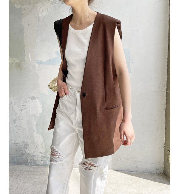 Spick and Span「《追加2》甘撚テレコアメスリタンク」|タンクトップ|