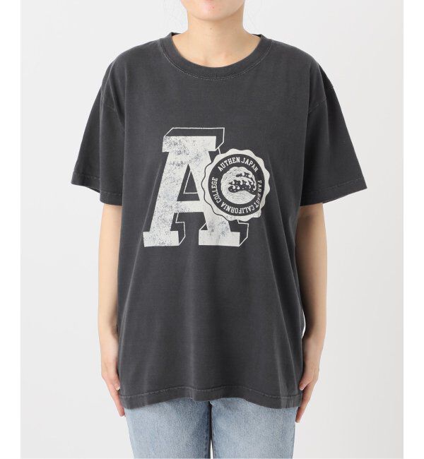 Spick and Span「AUTHEN / オーセン SS FEC FLOCKY PRINT T-SHIRT」|Tシャツ・カットソー|