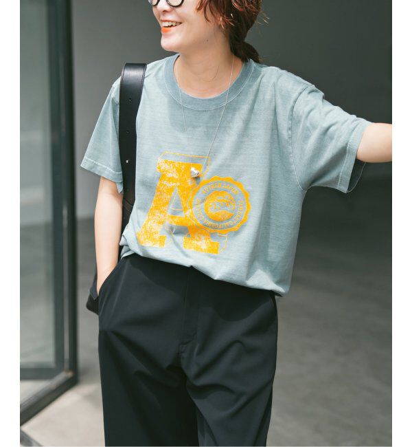 Spick and Span「AUTHEN / オーセン SS FEC FLOCKY PRINT T-SHIRT」|Tシャツ・カットソー|