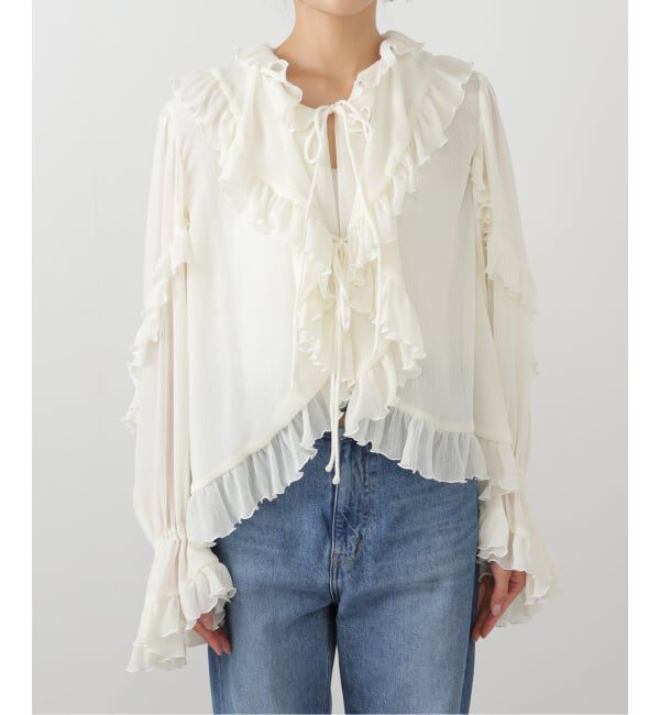 NOBLE「VENIT/ヴェニット RUFFLE CREPE」|シャツ・ブラウス|