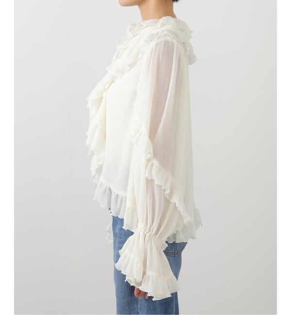 NOBLE「VENIT/ヴェニット RUFFLE CREPE」|シャツ・ブラウス|