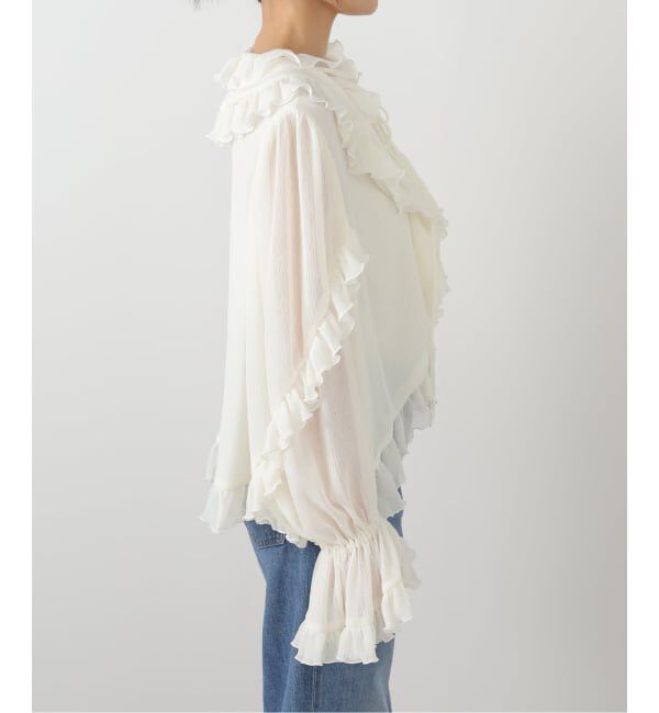 NOBLE「VENIT/ヴェニット RUFFLE CREPE」|シャツ・ブラウス|