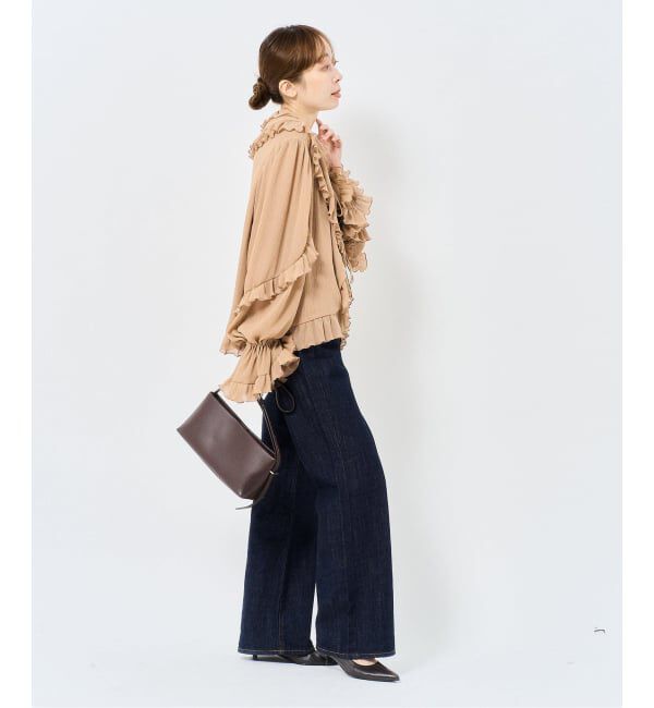 NOBLE「VENIT/ヴェニット RUFFLE CREPE」|シャツ・ブラウス|