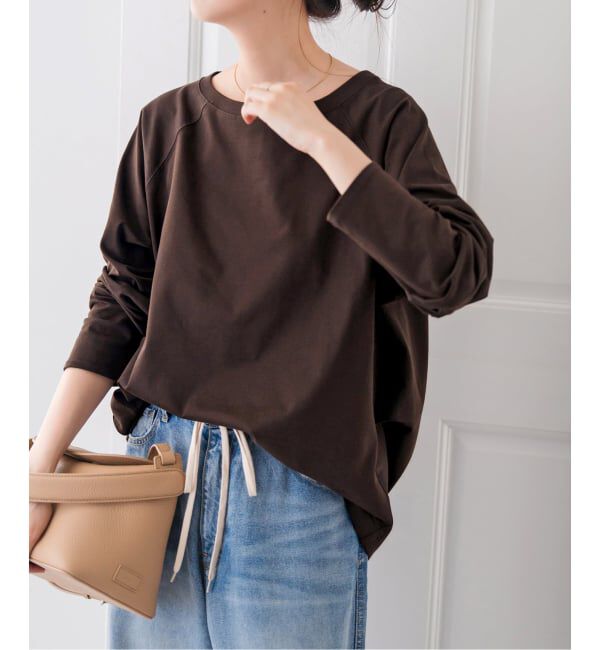 Spick and Span「《追加2》ボートネックバックタックプルオーバー」|Tシャツ・カットソー|