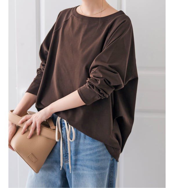 Spick and Span「《追加2》ボートネックバックタックプルオーバー」|Tシャツ・カットソー|