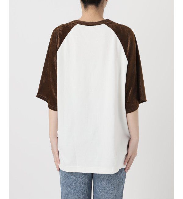 Spick and Span「Uhr/ウーア Fabricmix Baseball Tee」|Tシャツ・カットソー|
