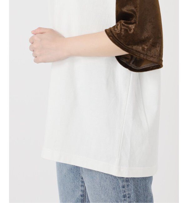 Spick and Span「Uhr/ウーア Fabricmix Baseball Tee」|Tシャツ・カットソー|